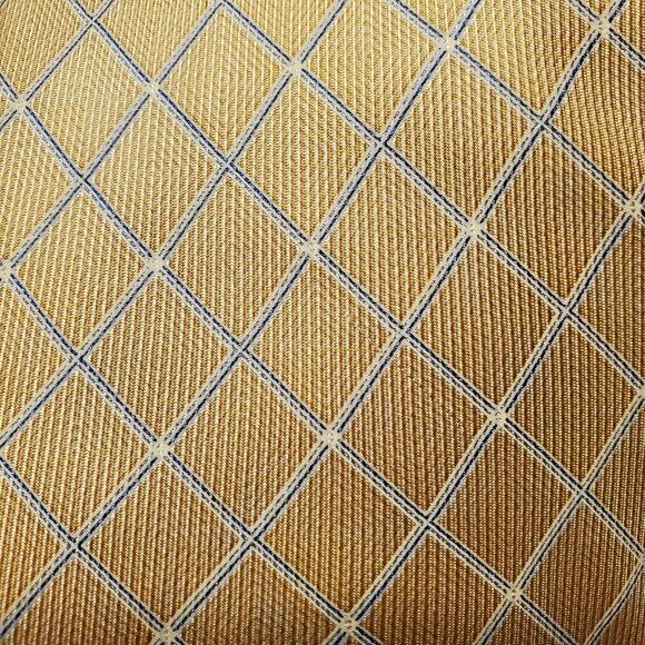 Nautica Yellow Diamond Pattern Men's Tie - Picture 5 of 5